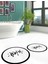Dijital Baskılı Yıkanabilir Çerçeveli Bath Yazılı Ikili Yuvarlak Banyo Halısı Paspas, Klozet-10-Beyaz, 3