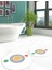 Dijital Baskılı Yıkanabilir Modern Ikili Banyo Halısı Paspas Yuvarlak, Klozet-49-Beyaz, 5