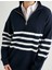 Dik Yaka Sweatshirt Oversize Yarım Fermuarlı 5