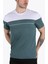 3743 Parçalı O Yaka Tshirt 2