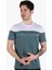 3743 Parçalı O Yaka Tshirt 3