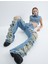 Çok Yıpratmalı Kot Pantolon Düz Paça Cepli Pamuklu - Nora Straight Jeans 3
