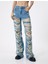 Çok Yıpratmalı Kot Pantolon Düz Paça Cepli Pamuklu - Nora Straight Jeans 5