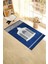 Dijital Baskılı Yıkanabilir Hediyelik Şık Namaz Halısı Seccade 70X130CM, Seccade-42-Mavi, 3