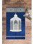 Dijital Baskılı Yıkanabilir Hediyelik Şık Namaz Halısı Seccade 70X130CM, Seccade-42-Mavi, 5