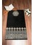 Dijital Baskılı Yıkanabilir Motifli Hediyelik Namaz Halısı Seccade 70X130, Seccade-44-Siyah, 1
