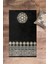 Dijital Baskılı Yıkanabilir Motifli Hediyelik Namaz Halısı Seccade 70X130, Seccade-44-Siyah, 5