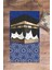 Dijital Baskılı Yıkanabilir Kabe Motifli Hediyelik Namaz Halısı Seccade 70X130CM, Seccade-47-Mavi, 4