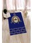 Dijital Baskılı Yıkanabilir Şık Tasarım Namaz Halısı Seccade 70X130CM, Seccade-49-Mavi, 5