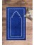 Dijital Baskılı Yıkanabilir Sade Desen Namazlık Seccade 70X130 Cm, Seccade-11-Mavi, 2