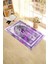 Dijital Baskılı Yıkanabilir Mermer Desen Hediyelik Namazlık Seccade 70X130, Seccade-36-Mor, 4