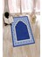 Dijital Baskılı Yıkanabilir Hediyelik Şık Namazlık Seccade 70X130 Cm, Seccade-17-Mavi, 2