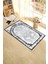 Dijital Baskılı Yıkanabilir Sade Desen Hediyelik Namazlık Seccade 70X130, Seccade-39-Gri, 3