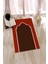 Dijital Baskılı Yıkanabilir Silinebilir Şık Namazlık Seccade 70X130 Cm, Seccade-08-Kırmızı, 4