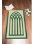 Dijital Baskılı Yıkanabilir Şık Motifli Seccade Namazlık 70X130 Cm, Seccade-19-Yeşil, 5