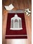 Dijital Baskılı Yıkanabilir Hediyelik Şık Namaz Halısı Seccade 70X130CM, Seccade-42-Kırmızı, 1