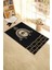 Dijital Baskılı Yıkanabilir Şık Tasarım Namaz Halısı Seccade 70X130CM, Seccade-49-Siyah, 2