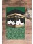 Dijital Baskılı Yıkanabilir Kabe Motifli Hediyelik Namaz Halısı Seccade 70X130CM, Seccade-47-Yeşil, 4