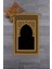 Dijital Baskılı Yıkanabilir Motifli 70X130 Namazlık Seccade, Seccade-01-Siyah, 2