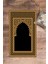 Dijital Baskılı Yıkanabilir Motifli 70X130 Namazlık Seccade, Seccade-01-Siyah, 3