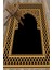 Dijital Baskılı Yıkanabilir Motifli 70X130 Namazlık Seccade, Seccade-01-Siyah, 5