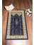Dijital Baskılı Yıkanabilir Klasik Desenli Namazlık Seccade 70X130, Seccade-30-Lacivert, 3
