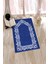 Dijital Baskılı Yıkanabilir Sade Şık Namazlık Seccade 70X130 Cm, Seccade-12-Mavi, 3
