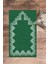 Dijital Baskılı Yıkanabilir Sade Şık Desen Namazlık Seccade 70X130 Cm, Seccade-14-Yeşil, 2