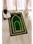 Dijital Baskılı Kaymaz Taban Yıkanabilir Modern Namazlık Seccade 70X130, Seccade-21-Yeşil, 1
