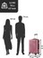 Suitcase Abs Gül Kurusu Orta Boy Valiz 600.08-O 5