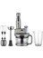 220 - 240 V Mr Chef Quadro Blender Seti Antrasit Yüksek Performans Turbo Özellikli 4 Bıçaklı F 2 Yı 1