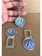 Volkswagen Uyumlu Ikaz Ses Susturucu Metal Toka 1 Çift ve 1 Adet Anahtarlık 2
