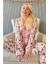 Açık Pembe Flore Exclusive Örme Sabahlıklı Kadın Pijama Takımı 2