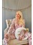 Açık Pembe Flore Exclusive Örme Sabahlıklı Kadın Pijama Takımı 3