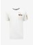 Kırık Beyaz Erkek Bisiklet Yaka Relaxed Baskılı T-Shirt J4SM-TST7239 1