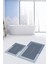 Dijital Baskılı Yıkanabilir Bathroom Yazılı Ikili Banyo Paspası, Klozet-1-Mavi, 5