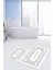 Dijital Baskılı Yıkanabilir Desenli Bathroom Yazılı Ikili Banyo Paspası, Klozet-5-Beyaz, 5