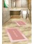 Dijital Baskılı Yıkanabilir Bathroom Yazılı Ikili Banyo Paspası, Klozet-2-Pembe, 3