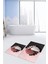 3d Dijital Baskılı Yıkanabilir Ayak Izi Desenli Ikili Banyo Halısı, Klozet-17-Kırmızı, 3