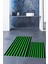 Dijital Baskılı Yıkanabilir Çizgili Modern Ikili Banyo Halısı Paspas, Klozet-50-Yeşil, 2