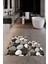 3d Renkli Taş Desenli Yıkanabilir Kolay Silinir Ikili Banyo Halısı Paspas, Klozet-46-Kahve, 3