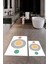 Dijital Baskılı Yıkanabilir Modern Ikili Banyo Halısı Paspas, Klozet-49-Beyaz, 3