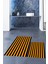 Dijital Baskılı Yıkanabilir Çizgili Modern Ikili Banyo Halısı Paspas, Klozet-50-Turuncu, 2