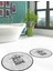 Dijital Baskılı Yıkanabilir Home Sweet Yazılı Ikili Yuvarlak Banyo Halısı Paspas, Klozet-14-Gri, 3