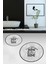 Dijital Baskılı Yıkanabilir Home Sweet Yazılı Ikili Yuvarlak Banyo Halısı Paspas, Klozet-14-Gri, 5
