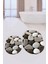 3d Renkli Taş Desenli Yıkanabilir Kolay Silinir Ikili Banyo Halısı Paspas Oval, Klozet-46-Kahve, 3