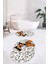 3d Kelebek Desenli Yıkanabilir Kolay Silinir Ikili Banyo Halısı Paspas Oval, Klozet-45-Kahve, 5