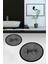 Dijital Baskılı Yıkanabilir Çerçeveli Bath Yazılı Ikili Yuvarlak Banyo Halısı Paspas, Klozet-10-Gri, 5