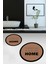 Dijital Baskılı Yıkanabilir Home Yazılı Ikili Yuvarlak Banyo Halısı Paspas, Klozet-13-Kahve, 5
