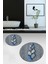 3d Dijital Baskılı Yıkanabilir Ayak Izi Desenli Ikili Yuvarlak Banyo Halısı Paspas, Klozet-15-Kırmızı, 4